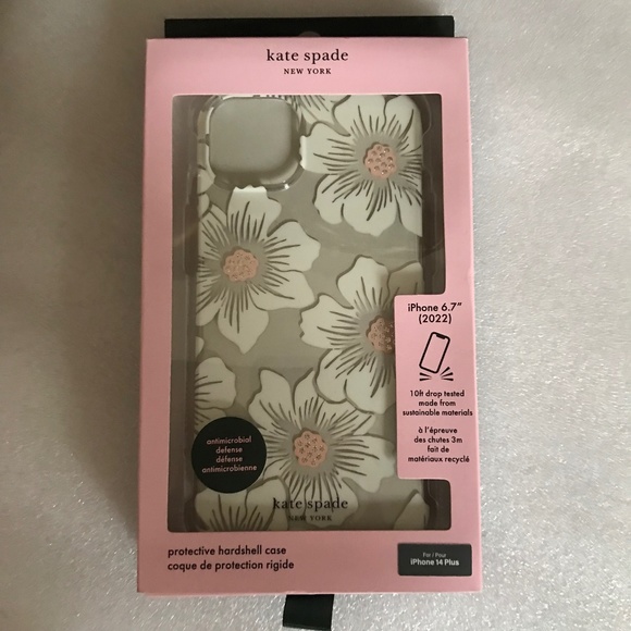 Kate Spade New York iPhone 14 Plus Protective Hardshell Case KSIPH-224-HHCCS - Picture 1 of 12